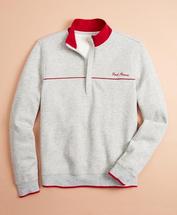 Half-Zip Pique Sweater