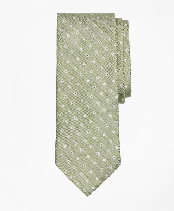 Linen and Silk Floral Tie
