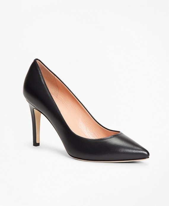 Leather Point-Toe Pumps