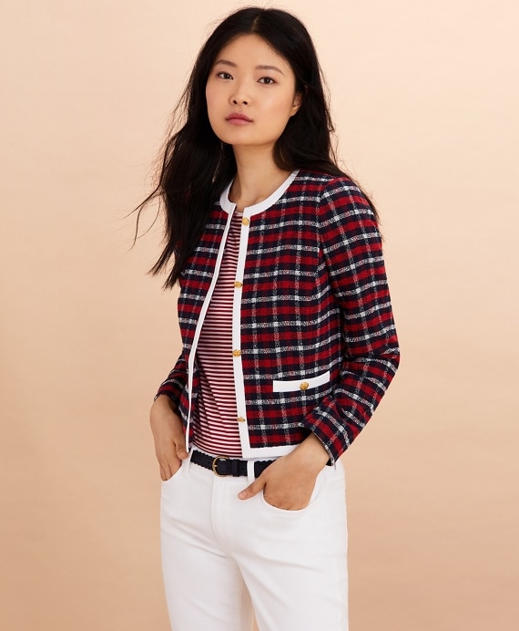 Checked Boucle Jacket