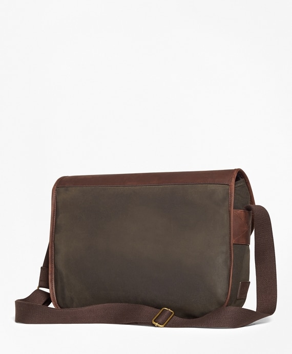 Waxed Canvas & Leather Messenger Bag