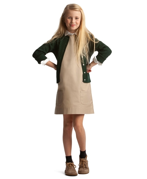 Girls Non-Iron Chino Jumper