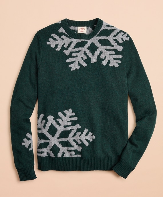 Snowflake Intarsia Sweater