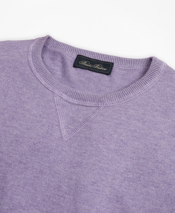 Golden Fleece® 3-D Knit Cotton-Cashmere-Silk Crewneck Sweater