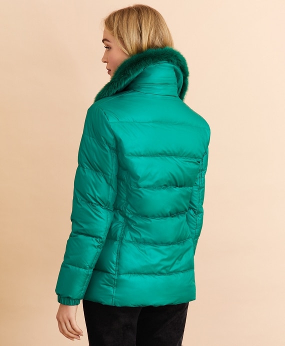 Faux-Fur-Trim Down Parka