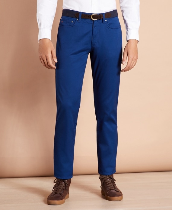 Five-Pocket Flannel-Lined Chinos