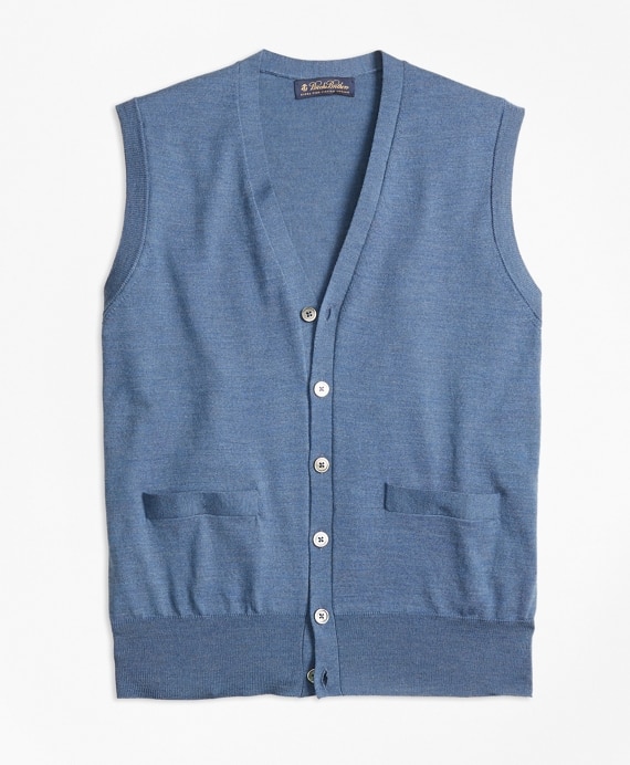 BrooksTech™ Merino Wool Button-Front Vest