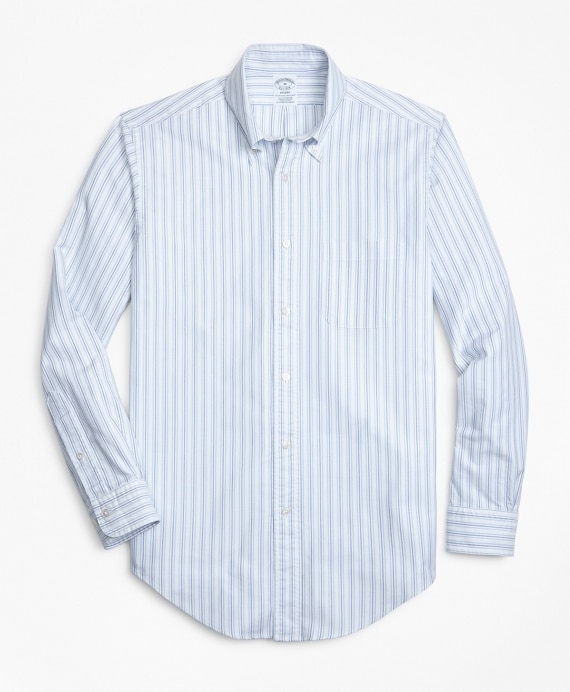 Regent Fit Oxford Double-Stripe Sport Shirt