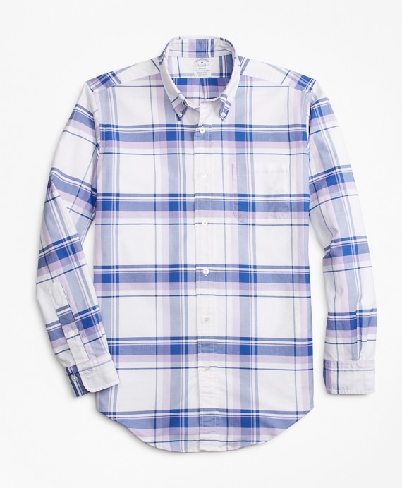 Regent Fit Oxford Plaid Sport Shirt