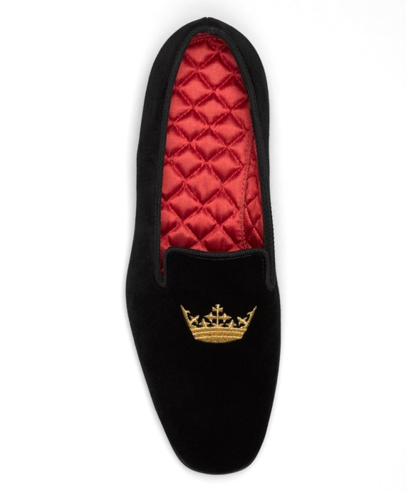 Velvet Crown Slippers