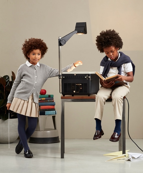 Girls Pleated Chino Skirt