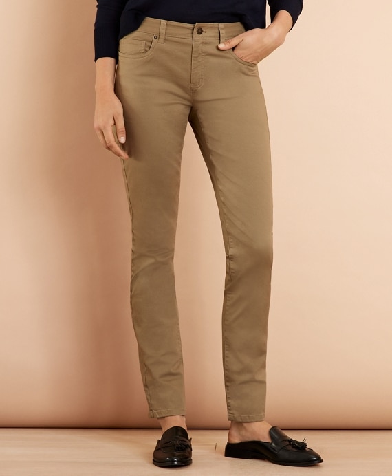 Stretch Cotton Twill Pants