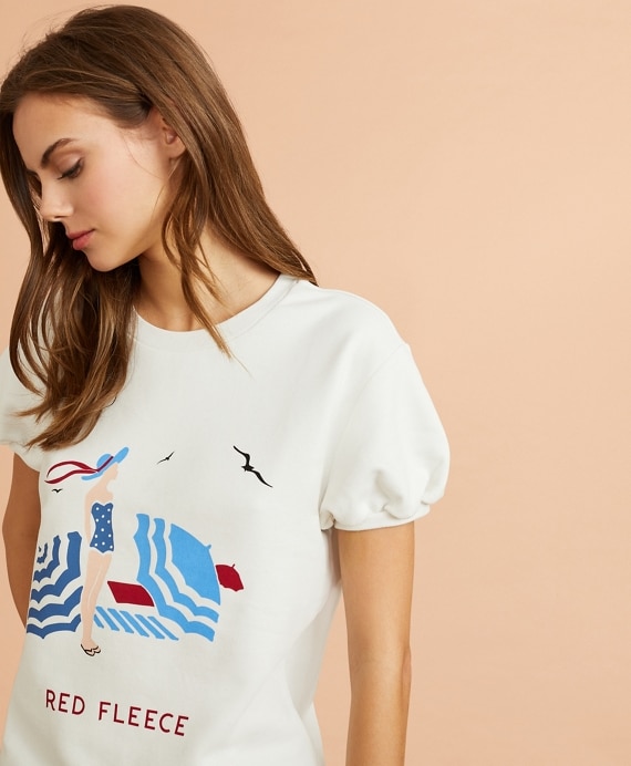 Beach Graphic French Terry Top