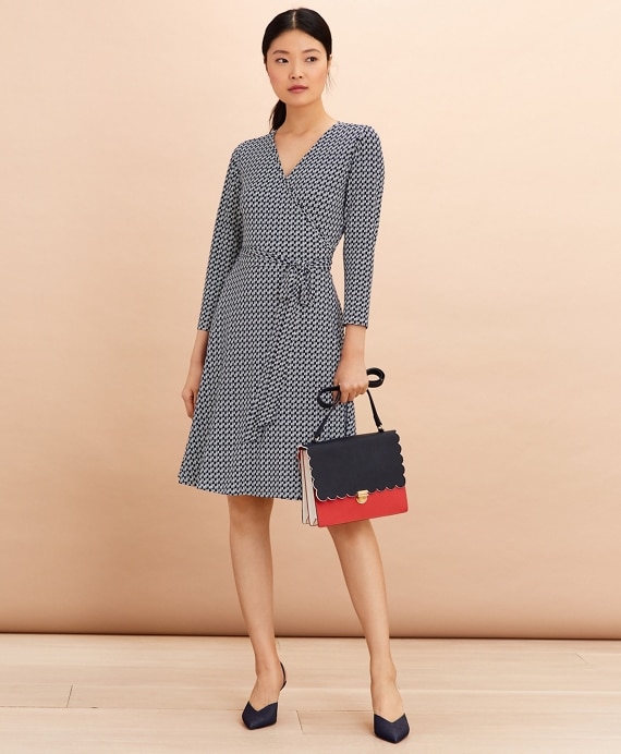 Logo-Print Jersey Wrap Dress