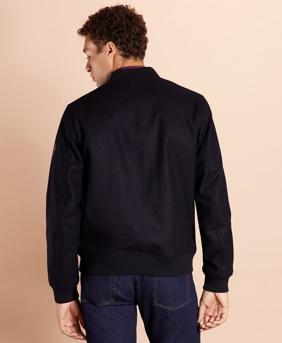 Melton Wool Bomber Jacket