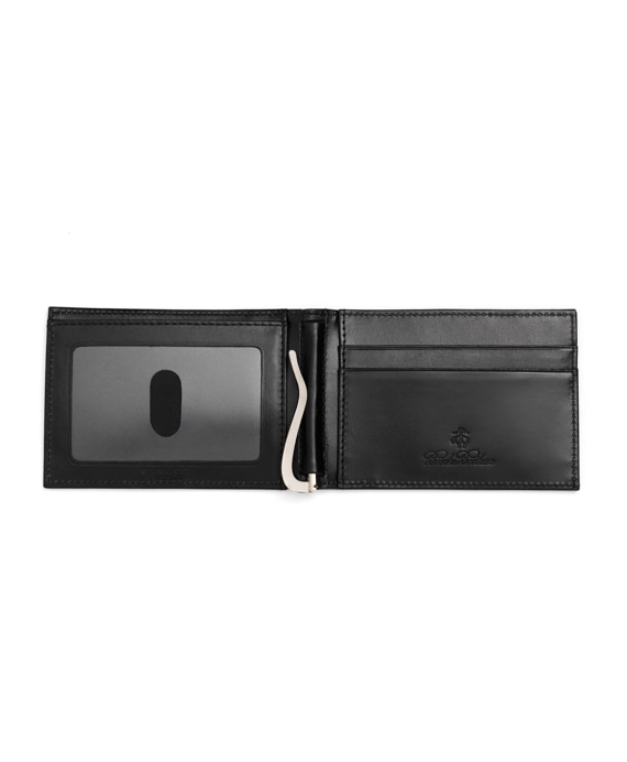 French Calfskin Slim Wallet with Money Clip
