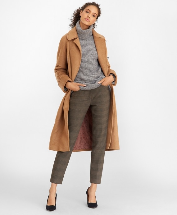Camel Hair Wrap Coat