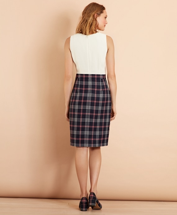 Mixed-Media Shirt Dress