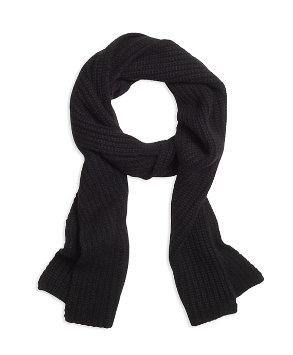 Ribbed Cashmere Scarf