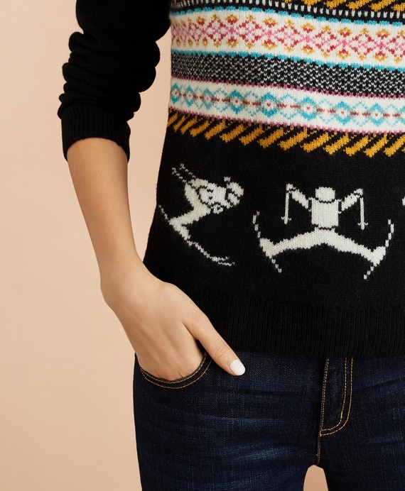 Stretch Merino Wool Skier Sweater