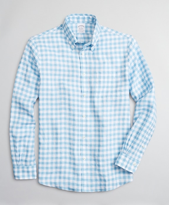 Regent Fitted Sport Shirt, Irish Linen Gingham
