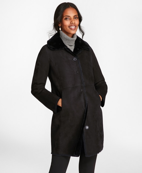 Shearling Cocoon Coat