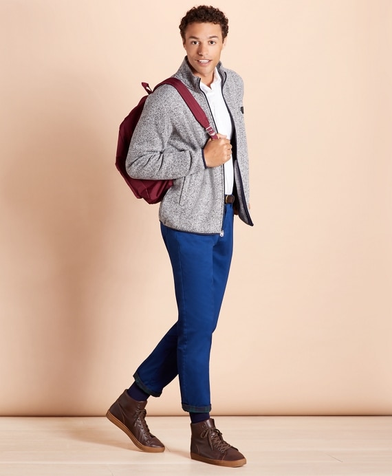 Five-Pocket Flannel-Lined Chinos