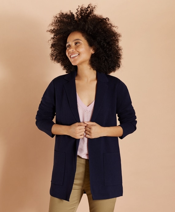 Merino-Wool Sweater Jacket