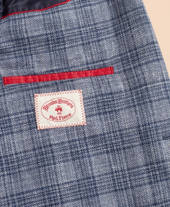 Multi-Plaid Cotton-Blend Dobby Sport Coat