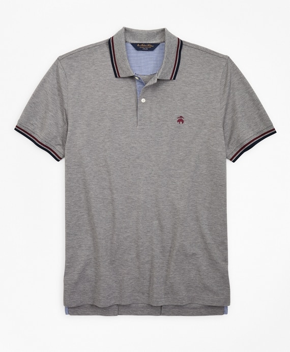 Slim Fit Stripe Trim Polo Shirt