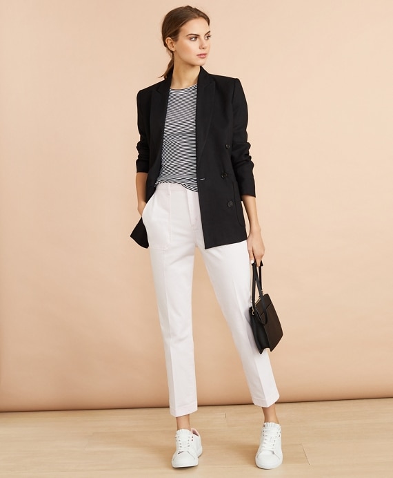 Striped Rib-Knit Tank Top