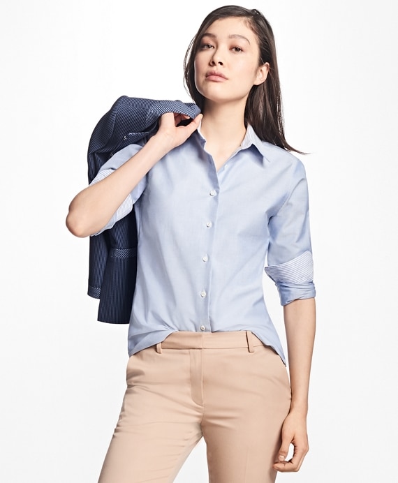 Classic-Fit Supima® Cotton Oxford Forward-Point Shirt