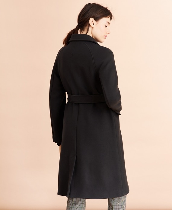Water-Repellent Stretch-Wool Twill Trench Coat