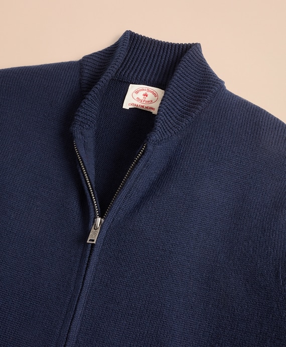 Merino Wool Zip-Up Sweater