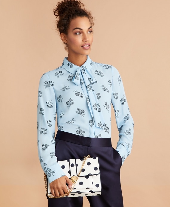 Polka-Dot Saffiano Leather Shoulder Bag