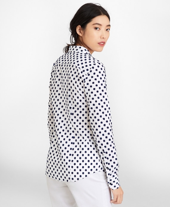 Tailored-Fit Clip-Dot Jacquard Shirt