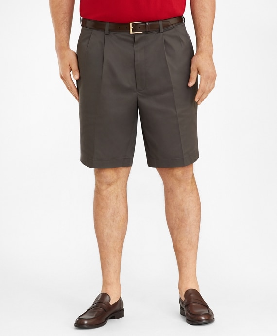Big & Tall Pleat Front Stretch Advantage Chino Shorts