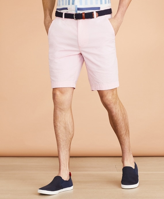 Cotton Seersucker Shorts