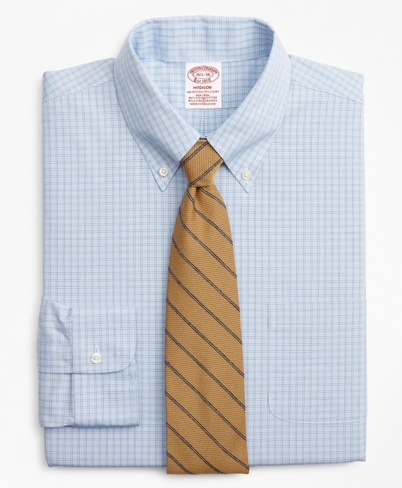Stretch Madison Classic-Fit Dress Shirt, Non-Iron Check