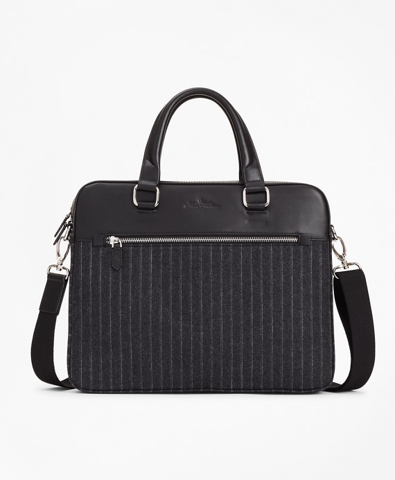Wool Stripe Briefcase