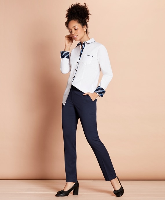 Slim-Fit Stretch Wool Pants