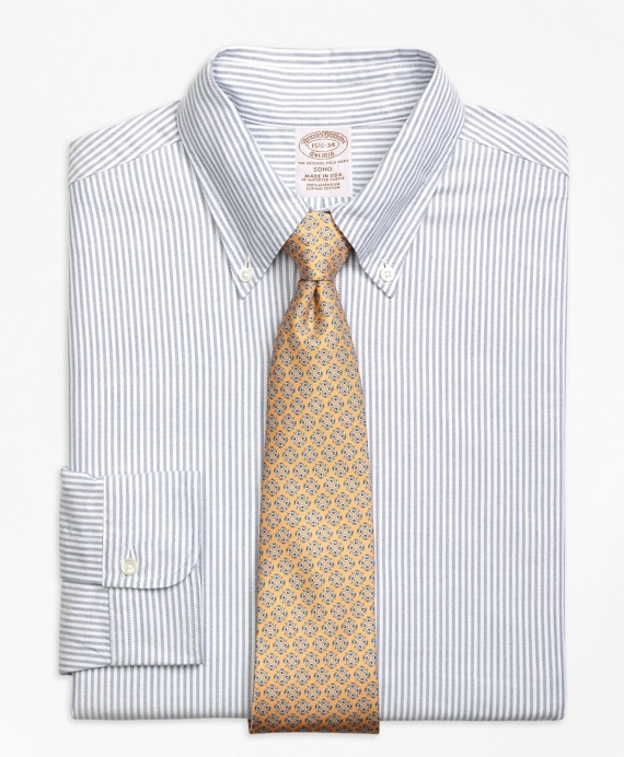 Original Polo® Button-Down Oxford Soho Extra-Slim-Fit Dress Shirt, Bengal Stripe