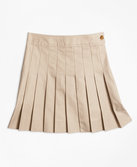 Girls Pleated Chino Skirt