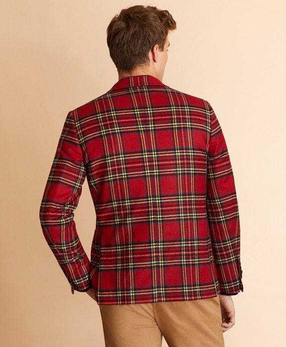 Wool-Blend Royal Stewart Tartan Sport Coat