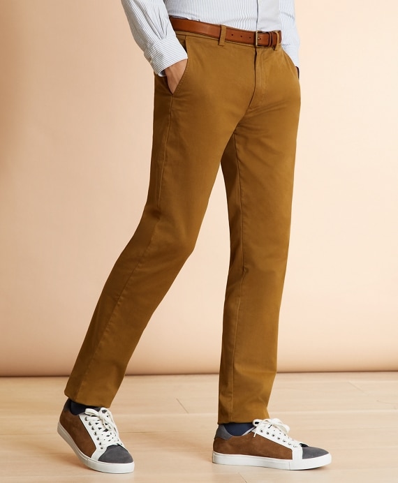 Garment-Dyed Stretch Chinos