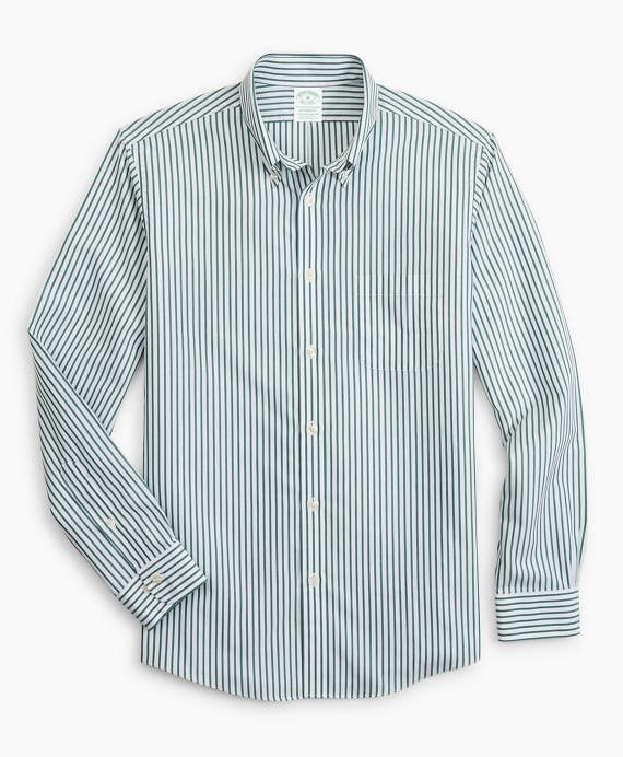 Stretch Milano Slim-Fit Sport Shirt, Non-Iron Candy Stripe