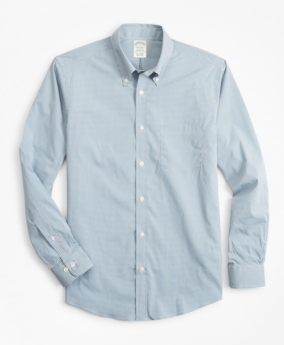 Milano Slim-Fit Sport Shirt, Performance Series with COOLMAX®, Gingham