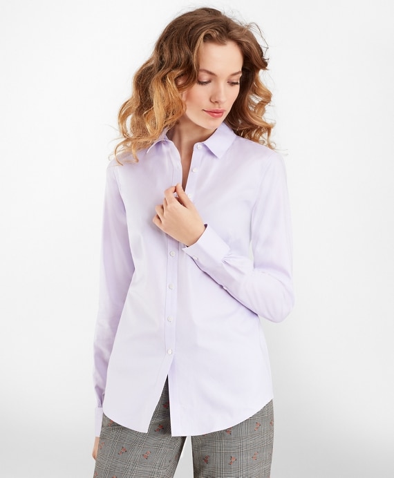Petite Supima® Cotton Royal Oxford Fitted Shirt