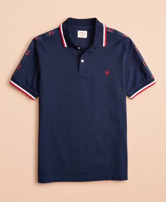 Cotton Pique Initial Polo Shirt