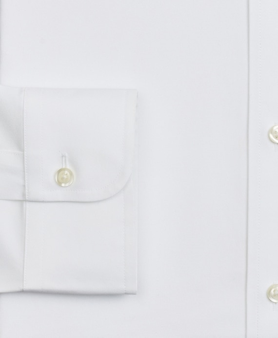 Stretch Regent Fitted Dress Shirt, Non-Iron Poplin Button-Down Collar